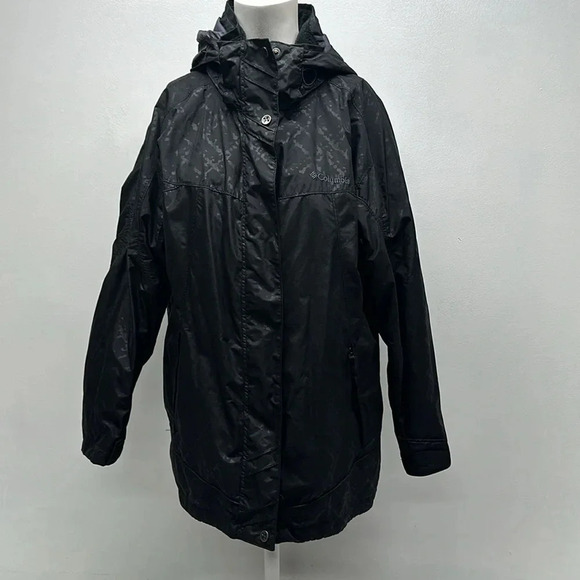 Columbia Jackets & Blazers - Columbia Whirlibird Coat Winter Snow Jacket Outershell Gray Black Womens Size XL